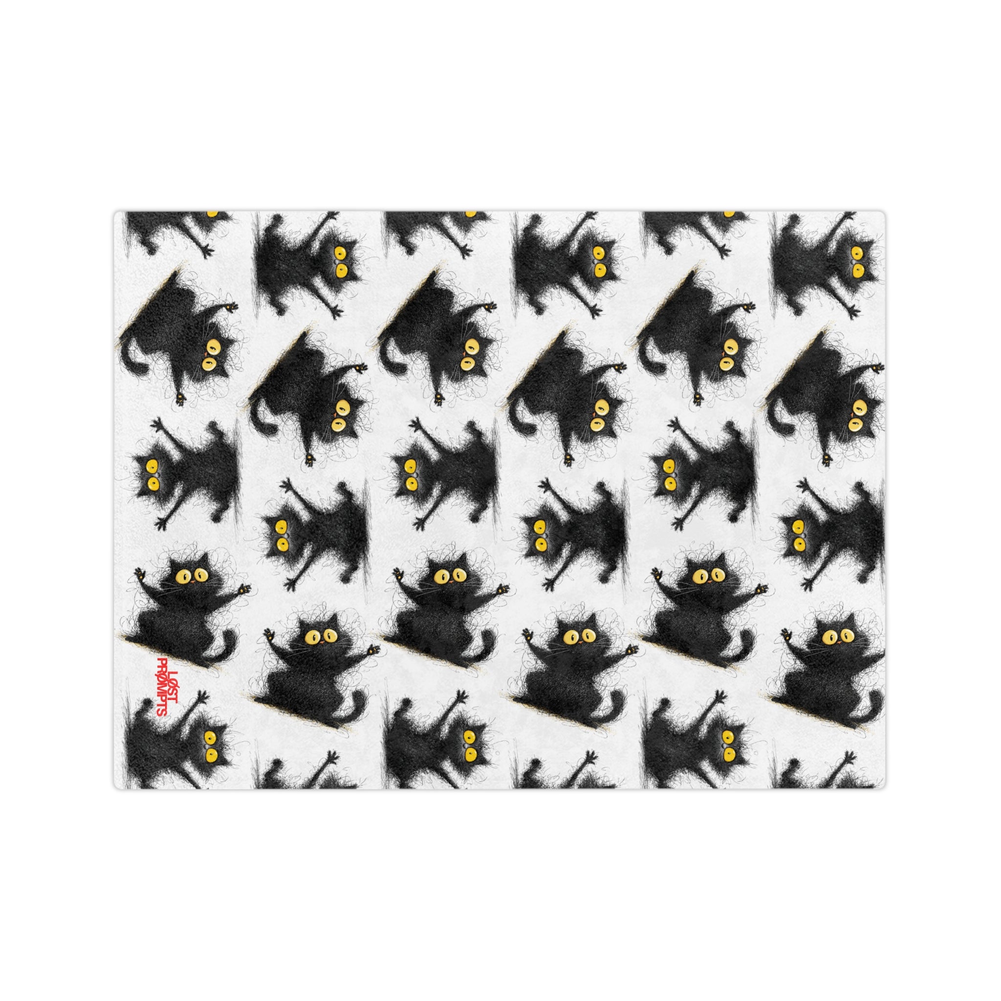 Cozy Cat Print Blanket for Cat Lovers, Soft Microfiber Throw, Ideal for Halloween Decor, Gift for Pet Owners, Snuggly Comforter