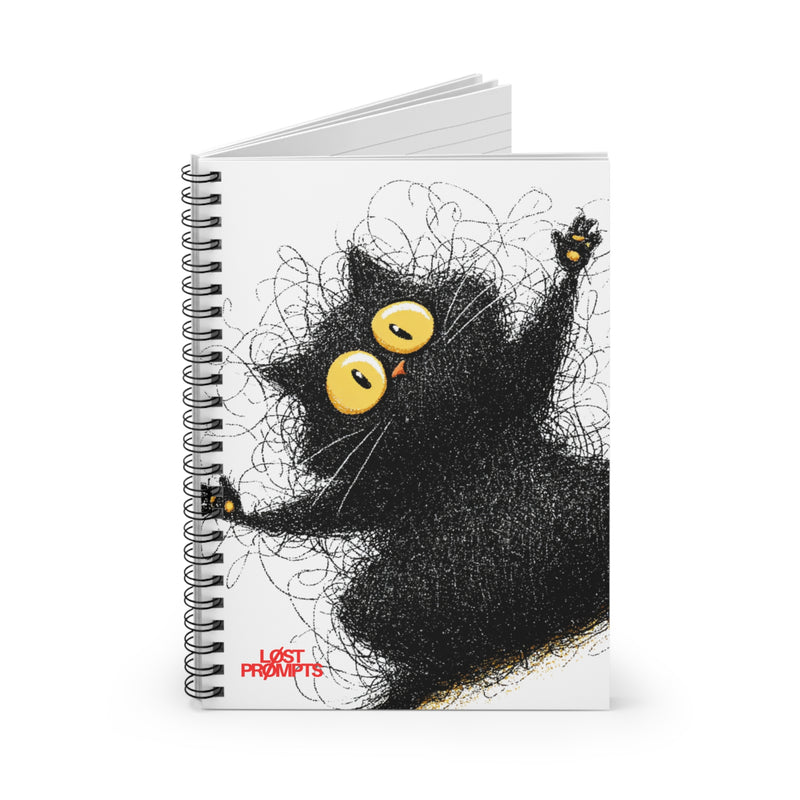 Cute Cat Spiral Notebook - Perfect for Notes, Journaling, Sketching, School, Gifts