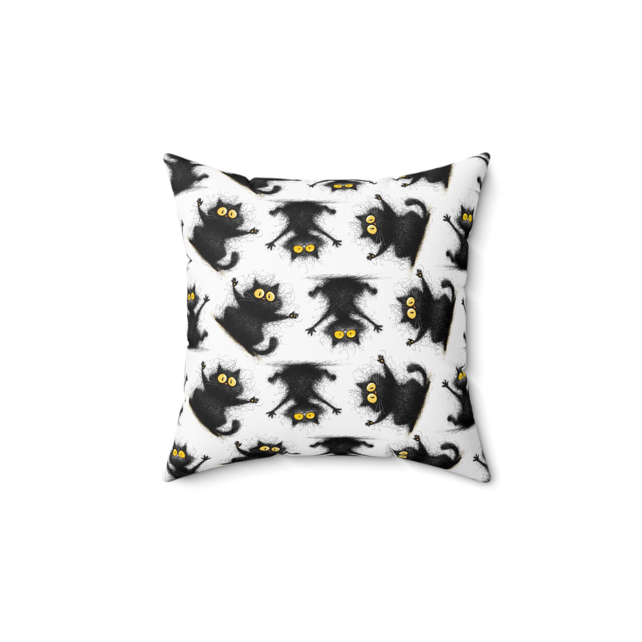 Whimsical Cat Pillow, Cozy Decorative Cushion for Cat Lovers, Unique Home Decor, Fun Gift for Pet Owners, Halloween Decor