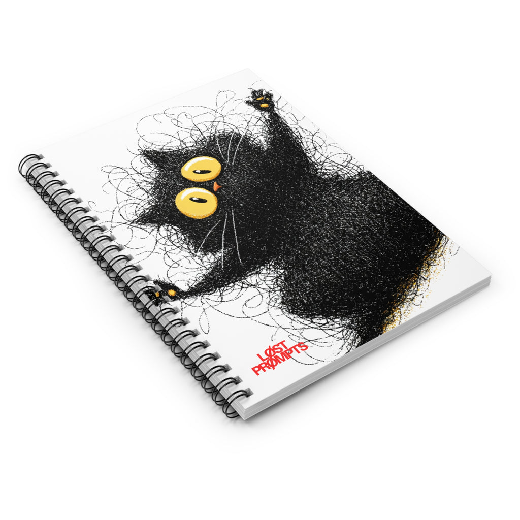 Cute Cat Spiral Notebook - Perfect for Notes, Journaling, Sketching, School, Gifts