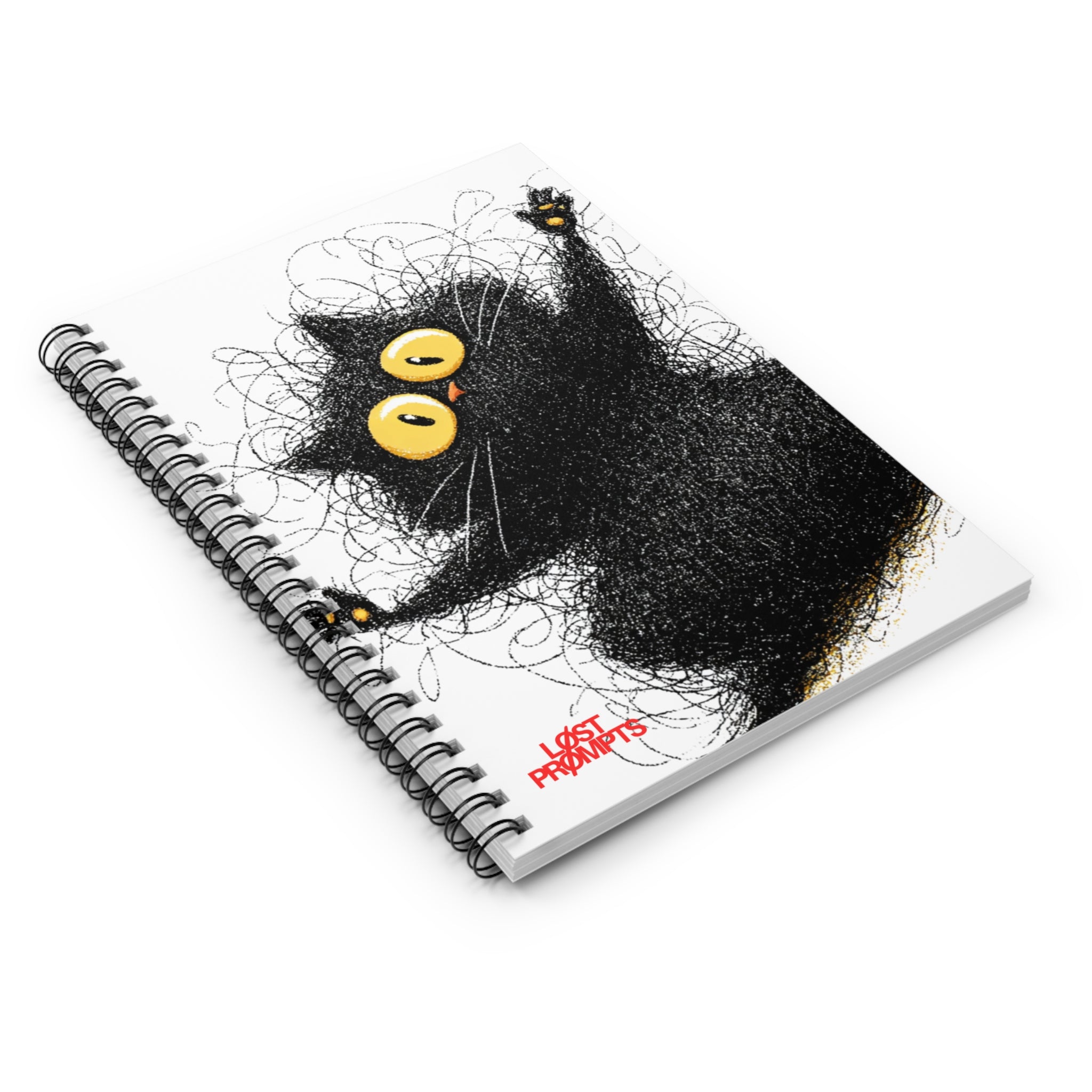 Cute Cat Spiral Notebook - Perfect for Notes, Journaling, Sketching, School, Gifts