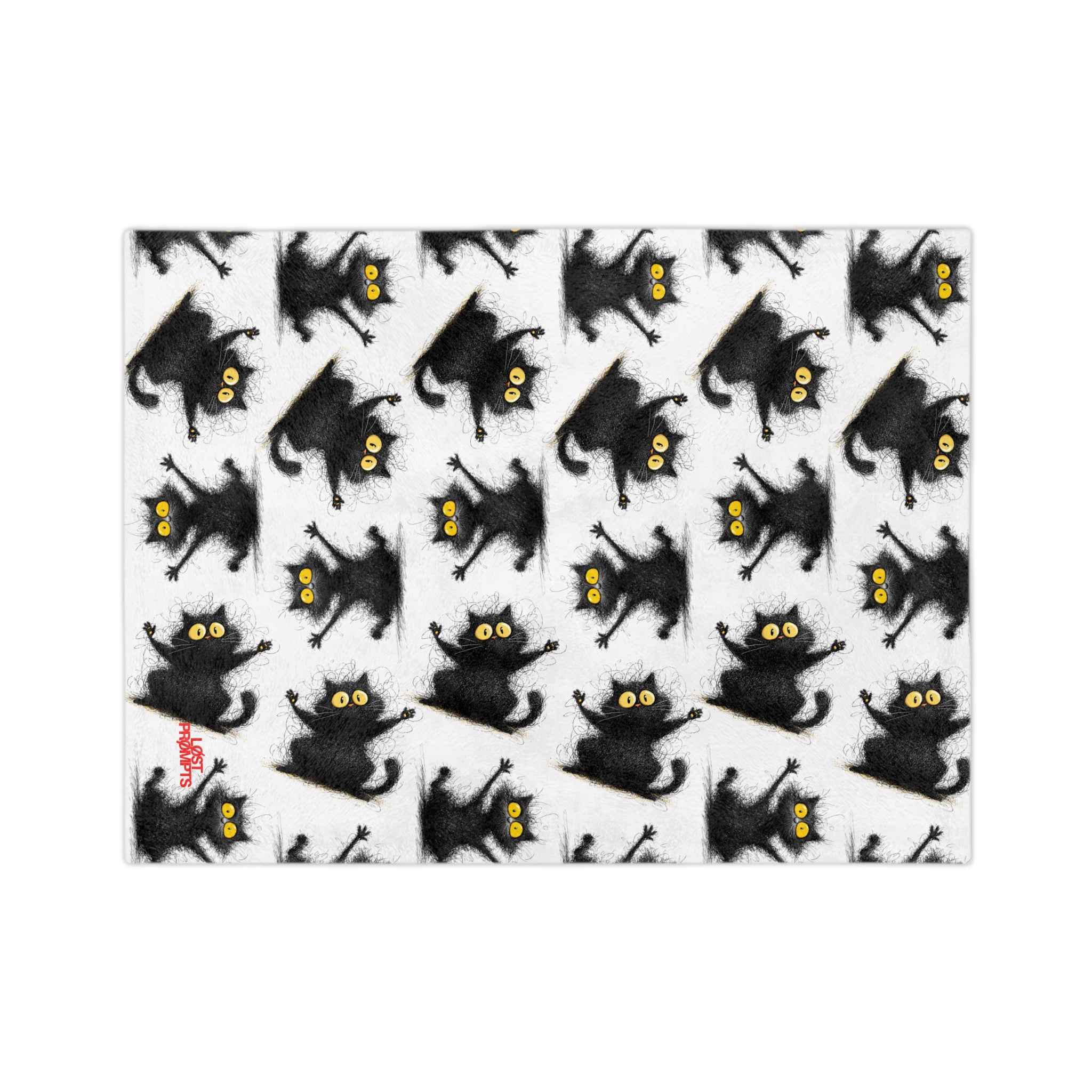 Cozy Cat Print Blanket for Cat Lovers, Soft Microfiber Throw, Ideal for Halloween Decor, Gift for Pet Owners, Snuggly Comforter